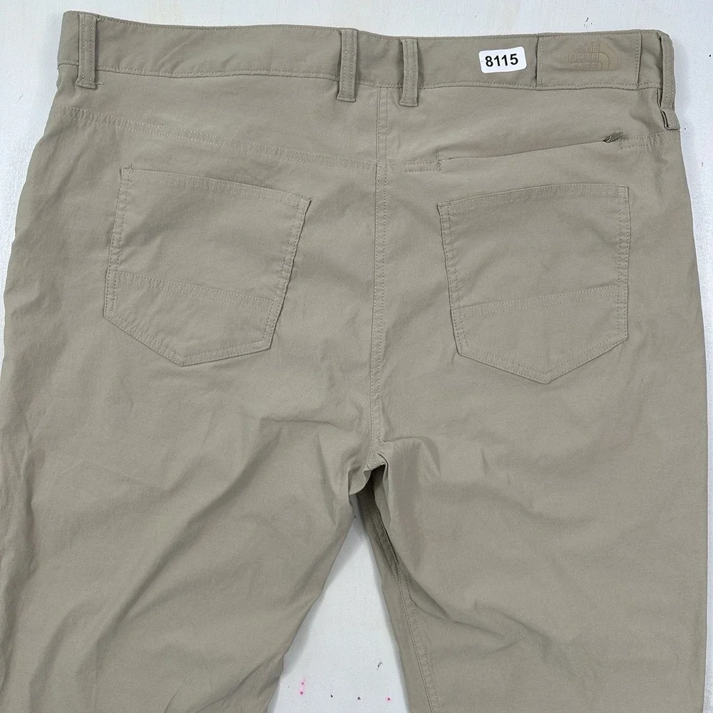 The North Face Sprag 5 Pocket Pants Men 40x30 Beige Khaki Outdoor Lightweight